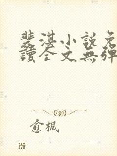 裴湛小说免费阅读全文无弹窗