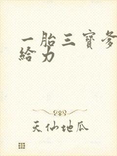 一胎三宝爹地超给力