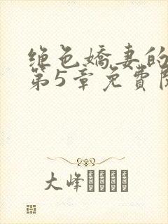 绝色娇妻的秘密第5章免费阅读