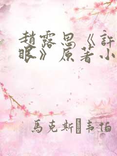 赵露思《许我耀眼》原著小说