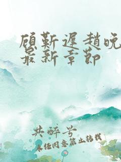 顾靳迟赵晚小说最新章节