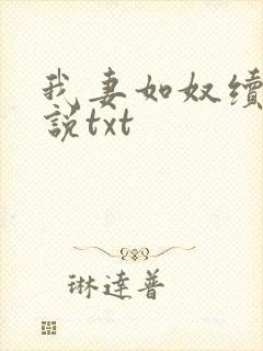 我妻如奴续写小说txt