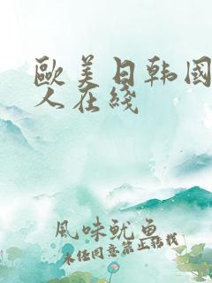 欧美日韩国产黑人在线