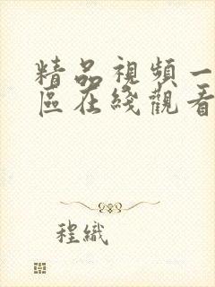 精品视频一区二区在线观看