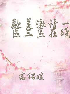 欧美激情一区二区三区在线播放