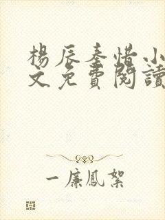 杨辰秦惜小说全文免费阅读最新章节更新