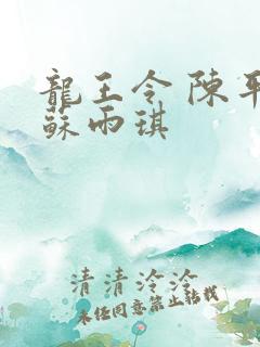 龙王令 陈平 苏雨琪