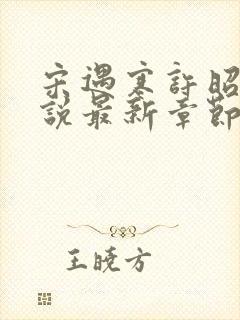 宋遇寒许昭宁小说最新章节免费阅读