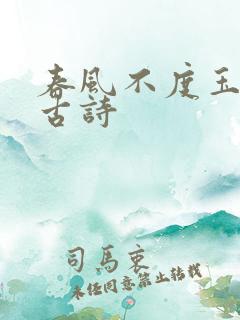 春风不度玉门关古诗