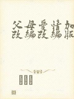 父母爱情加料版改编改编版小说有哪