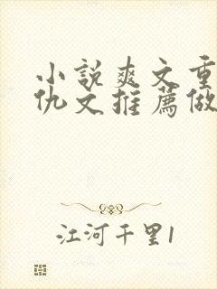 小说爽文重生复仇文推荐做女主