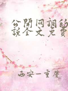 公开网调的我小说全文免费阅读