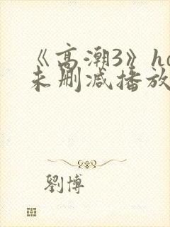 《高潮3》hd未删减播放
