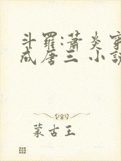 斗罗:萧炎穿越成唐三 小说下载txt