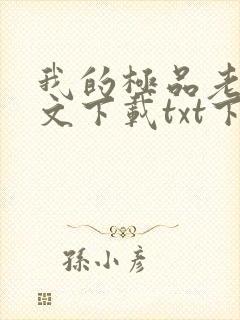 我的极品老婆全文下载txt下载