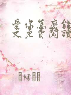 爱你怎么能了全文免费阅读