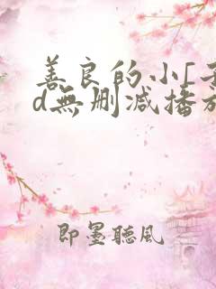 善良的小[子hd无删减播放一区