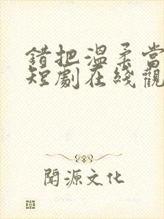 错把温柔当情深短剧在线观看全集