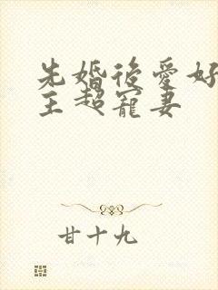 先婚后爱好甜男主超宠妻