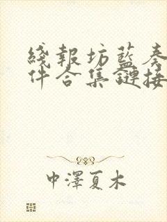 线报坊蓝奏云软件合集链接