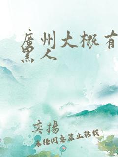 广州大概有多少黑人