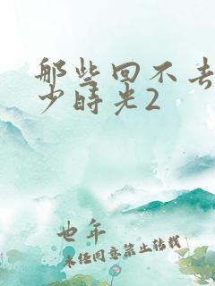 那些回不去的年少时光2