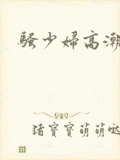 骚少妇高潮迭起