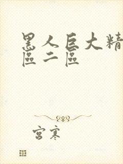 黑人巨大精品一区二区