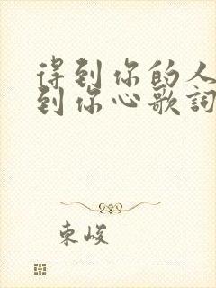 得到你的人却得到你心歌词