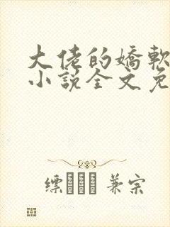 大佬的娇软美人小说全文免费阅读