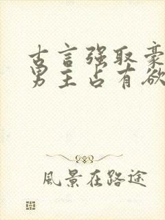 古言强取豪夺文男主占有欲很强