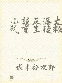 小说反派大佬让我重生后救他