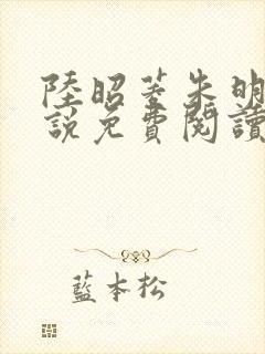 陆昭菱朱明浩小说免费阅读完整版