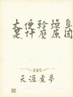 大便干燥臭味重是什么原因