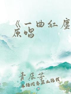 《一曲红尘》的原唱