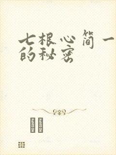 七根心简一万三的秘密