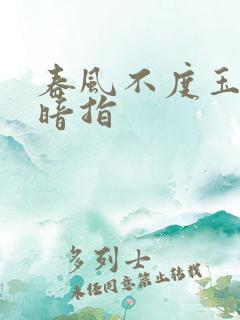 春风不度玉门关暗指