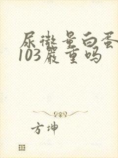 尿微量白蛋白高103严重吗