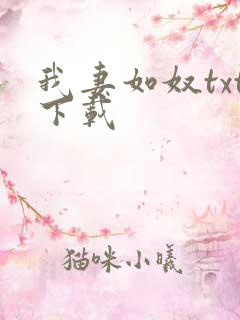 我妻如奴txt下载