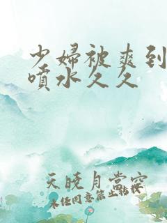 少妇被爽到高潮喷水久久