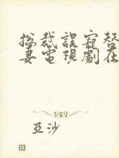 总裁误宠替身甜妻电视剧在线