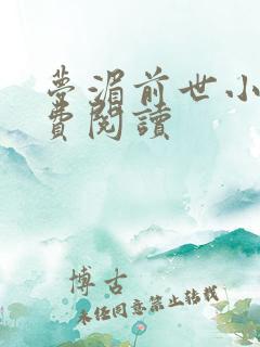 梦湄前世小说免费阅读