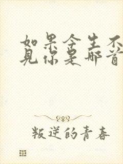 如果今生不曾遇见你是哪首歌的歌词