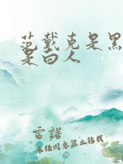 范戴克是黑人还是白人