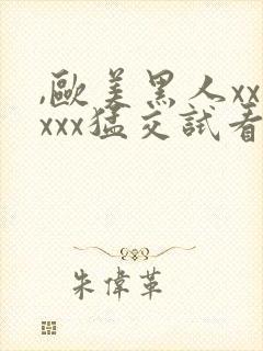 ,欧美黑人xxxxx猛交试看