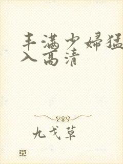 丰满少妇猛烈进入高清