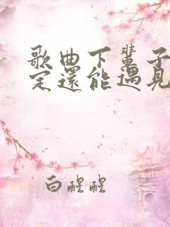 歌曲下辈子不一定还能遇见你原唱