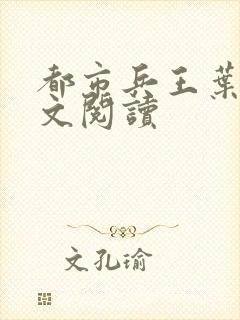 都市兵王叶昊全文阅读