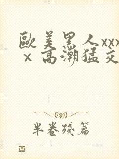 欧美黑人xxxⅹ高潮猛交