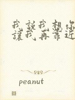 我说我想你,请让我再靠近你一点是什么歌